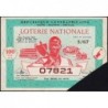 Centrafrique - Loterie - 100 francs - 9e tranche - 1968 - Etat : TTB+