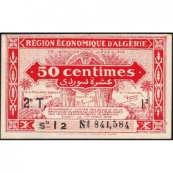 Algérie - Pick 100 - 50 centimes - Série I2 - 31/01/1944 - Variété - Etat : NEUF