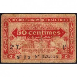 Algérie - Pick 100 - 50 centimes - Série I3 - 31/01/1944 - Etat : B