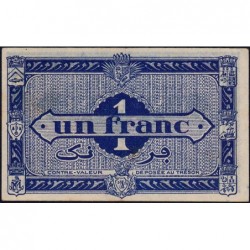 Algérie - Pick 98a - 1 franc - Série B - 31/01/1944 - Etat : SUP