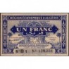 Algérie - Pick 98a - 1 franc - Série B1 - 31/01/1944 - Etat : SPL