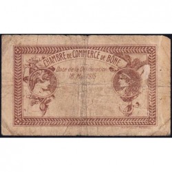 Algérie - Bône 138-1 - 50 centimes - Série B - 18/05/1915 - Etat : B
