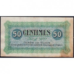 Algérie - Constantine 140-3 - 50 centimes - Série B - 01/05/1915 - Etat : TB-