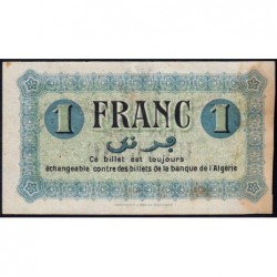 Algérie - Constantine 140-4 - 1 franc - Série B - 01/05/1915 - Etat : TTB-