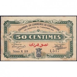 Algérie - Constantine 140-6 - 50 centimes - Série X 23 - 07/1/1916 - Etat : TTB+