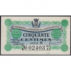 Algérie - Constantine 140-3 - 50 centimes - Série B - 01/05/1915 - Etat : SUP+
