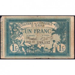 Algérie - Oran 141-8 - 1 franc - Série III - 10/11/1915 - Etat : TB-