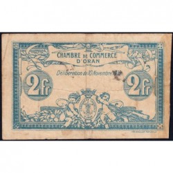 Algérie - Oran 141-14 - 2 francs - Série III - 10/11/1915 - Etat : TB
