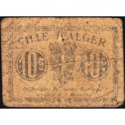 Algérie - Alger 8 - 10 centimes - 09/03/1917 - Etat : B+