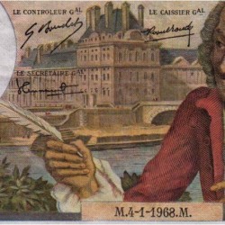 F 62-31 - 04/01/1968 - 10 francs - Voltaire - Série M.397 - Etat : TB+