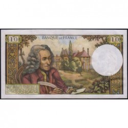 F 62-38 - 08/05/1969 - 10 francs - Voltaire - Série E.492 - Etat : SUP