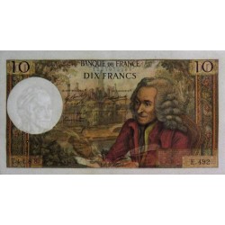 F 62-38 - 08/05/1969 - 10 francs - Voltaire - Série E.492 - Etat : SUP