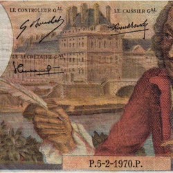F 62-42 - 05/02/1970 - 10 francs - Voltaire - Série K.560 - Etat : TB-