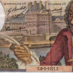 F 62-48 - 08/01/1971 - 10 francs - Voltaire - Série R.646 - Etat : TB