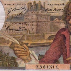 F 62-50 - 03/06/1971 - 10 francs - Voltaire - Série N.683 - Etat : TB+