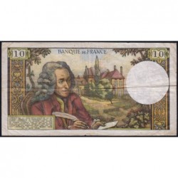 F 62-51 - 02/09/1971 - 10 francs - Voltaire - Série W.701 - Remplacement - Etat : TB