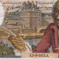 F 62-63 - 02/08/1973 - 10 francs - Voltaire - Série O.891 - Etat : TB