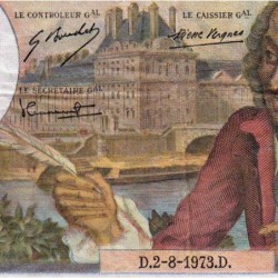 F 62-63 - 02/08/1973 - 10 francs - Voltaire - Série Y.894 - Etat : TB