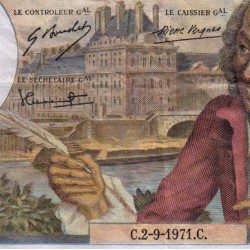 F 62-51 - 02/09/1971 - 10 francs - Voltaire - Série K.692 - Etat : TB
