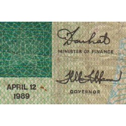 Libéria - Pick 19 - 5 dollars - Série AD - 12/04/1989 - Etat : TB
