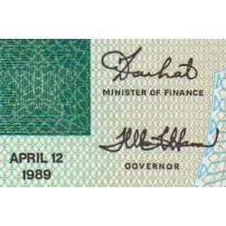 Libéria - Pick 19 - 5 dollars - Série AD - 12/04/1989 - Etat : NEUF