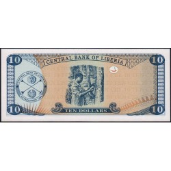 Libéria - Pick 27e - 10 dollars - Série BE - 2009 - Etat : NEUF