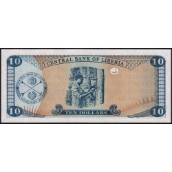 Libéria - Pick 27f - 10 dollars - Série BJ - 2011 - Etat : NEUF
