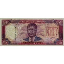 Libéria - Pick 29g - 50 dollars - Série DE - 2011 - Etat : NEUF