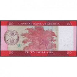 Libéria - Pick 34a - 50 dollars - Série AA - 2016 - Etat : NEUF
