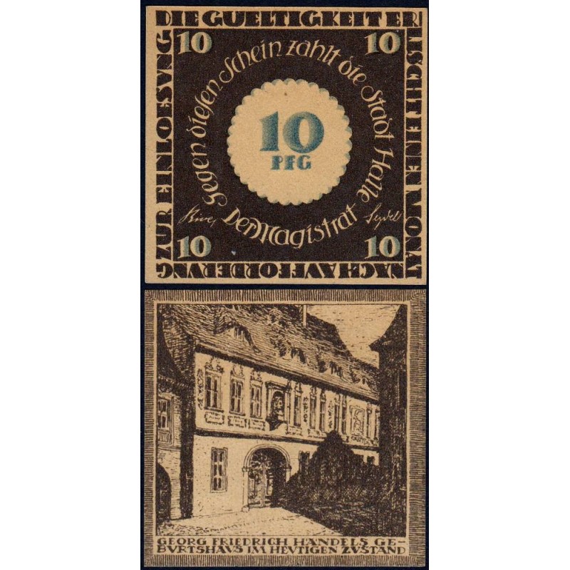 Allemagne - Notgeld - Halle-an-der-Saale - 10 pfennig - Type 4 - 1921 - Etat : NEUF