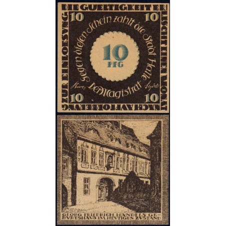 Allemagne - Notgeld - Halle-an-der-Saale - 10 pfennig - Type 4 - 1921 - Etat : NEUF
