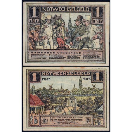 Allemagne - Notgeld - Hamburg - 1 mark - 1921 - Etat : SUP