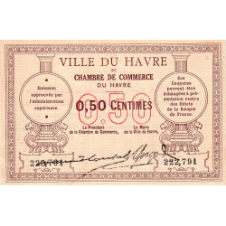 Le Havre - Pirot 68-01 - 50 centimes - Sans date - Etat : SUP