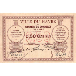 Le Havre - Pirot 68-1 - 50 centimes - Sans date - Etat : SUP