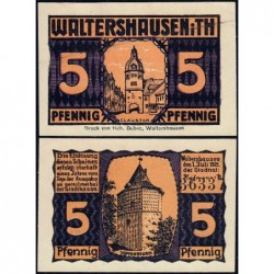 Allemagne - Notgeld - Waltershausen - 5 pfennig - 01/07/1921 - Etat : NEUF