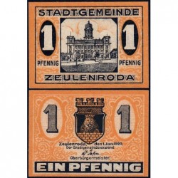 Allemagne - Notgeld - Zeulenroda - 1 pfennig - 01/01/1920 - Etat : NEUF