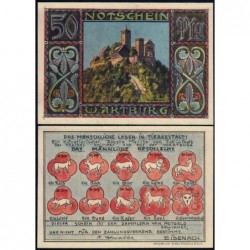 Allemagne - Notgeld - Eisenach (Wartburg) - 50 pfennig - 1920 - Etat : NEUF