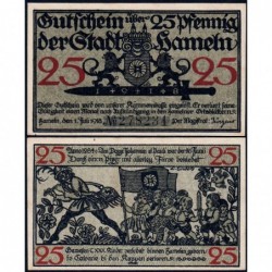 Allemagne - Notgeld - Hameln - 25 pfennig - 01/07/1918 - Etat : NEUF