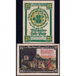 Allemagne - Notgeld - Hameln (Münster-Cafe-Diele) - 25 pfennig - 1921 - Etat : SUP
