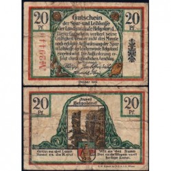 Allemagne - Notgeld - Helgoland - 20 pfennig - 10/1919 - Etat : B