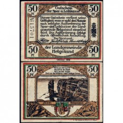 Allemagne - Notgeld - Helgoland - 50 pfennig - 10/1919 - Etat : TTB