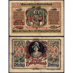 Allemagne - Notgeld - Helgoland - 20 pfennig - 04/1921 - Etat : TB