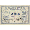 Le Havre - Pirot 68-4 variété - 1 franc - Sans date - Etat : SUP