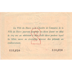 Le Havre - Pirot 68-7 - 2 francs - Sans date - Etat : TTB+