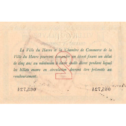 Le Havre - Pirot 68-7 - 2 francs - Sans date - Etat : SUP