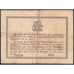 Béthune - Pirot 26-10 - 2 francs - Série 195 - 04/10/1915 - Etat : TB