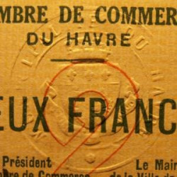 Le Havre - Pirot 68-12 - 2 francs - 1915 - Etat : SUP