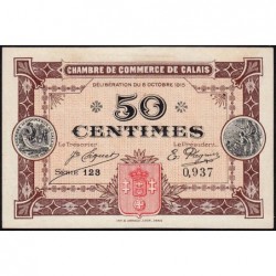 Calais - Pirot 36-7 - 50 centimes - Série 123 - 08/10/1915 - Etat : SPL