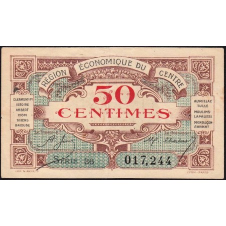 Région économique du Centre - Pirot 40-5 - 50 centimes - Série 36 - Sans date - Etat : TTB+