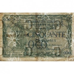 Chateauroux (Indre) - Pirot 46-28 - 50 centimes - Série A - 03/02/1922 - Etat : TB